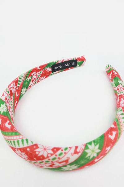 Christmas Holiday Headbands accessories funteze Stripe 