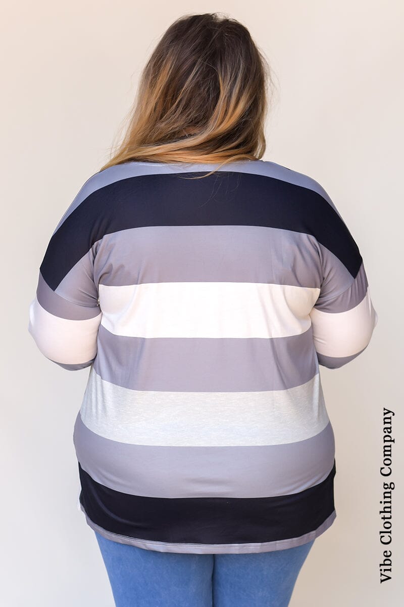 Shades of Grey Pullover Top Tops Lover 