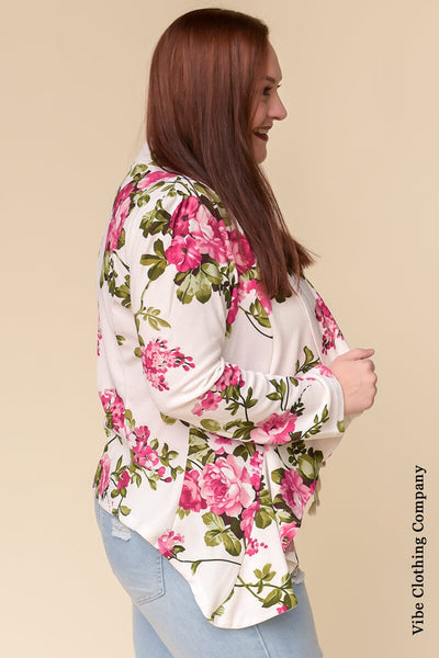 Fashionably Floral Blazer Kimono MOA Collection 