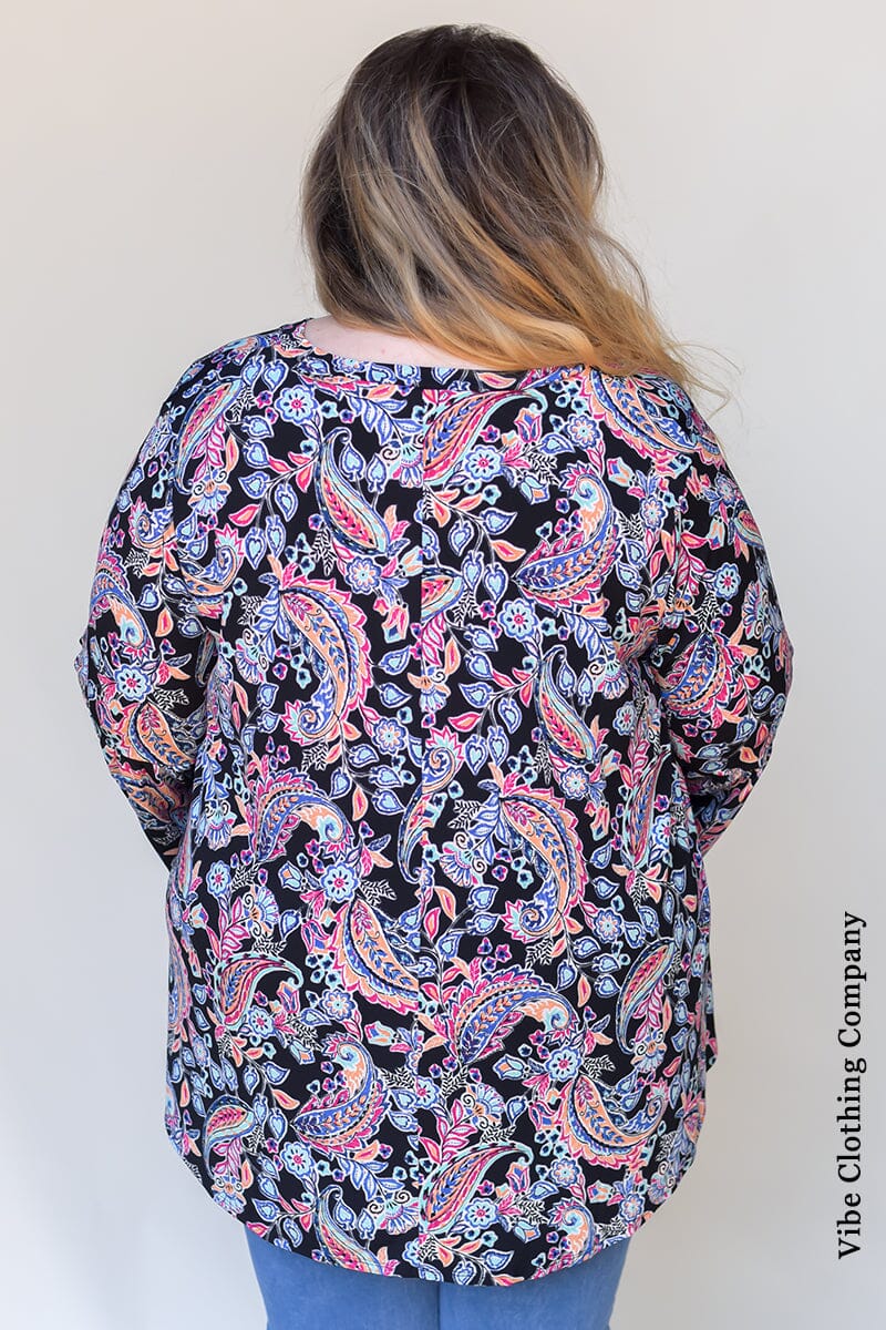 Painting Paisleys Tunic Top Tops curvy lovey 