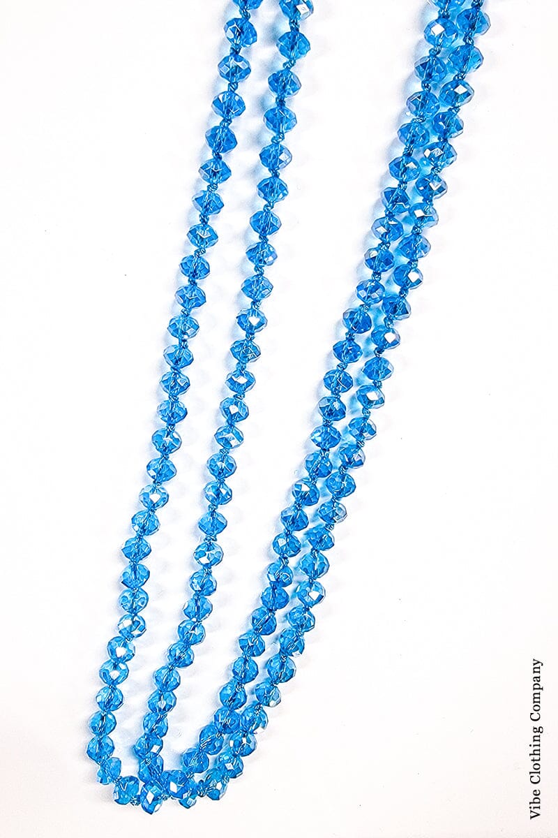 Wrap Necklaces 60" - All Colors jewelry ViVi Liam Jewelry Clear Turquoise 