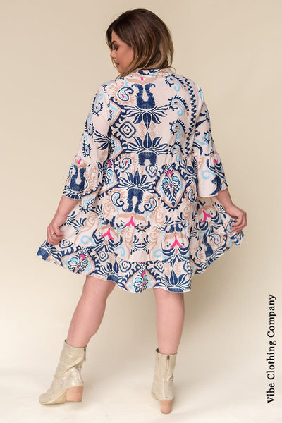 Printed Embroidery Dress Dresses Lover 