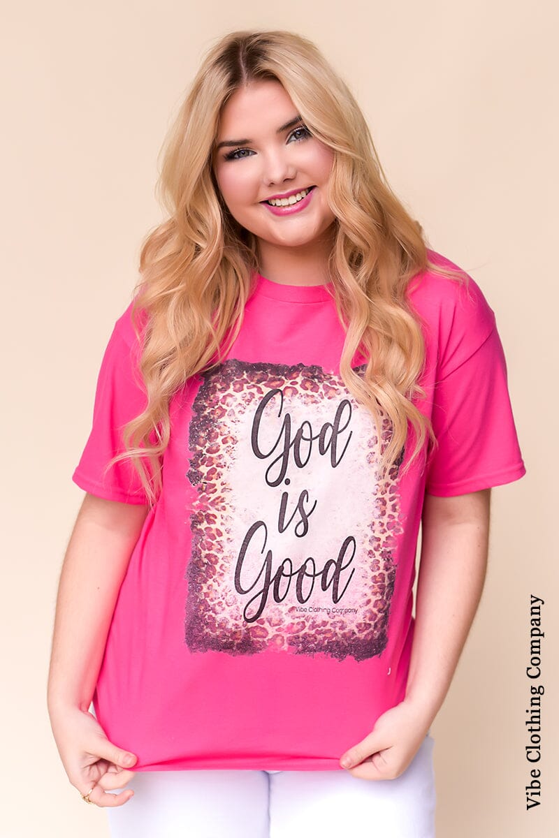 God is Good Graphic Tee graphic tees VCC Small Berry 
