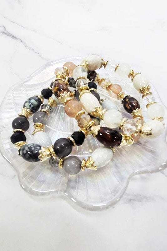 Stone Ball Bracelets Jewelry Funteze 