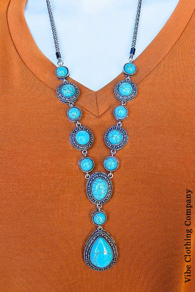 Tchula Turquoise Water Drop Necklace Jewelry Lover 