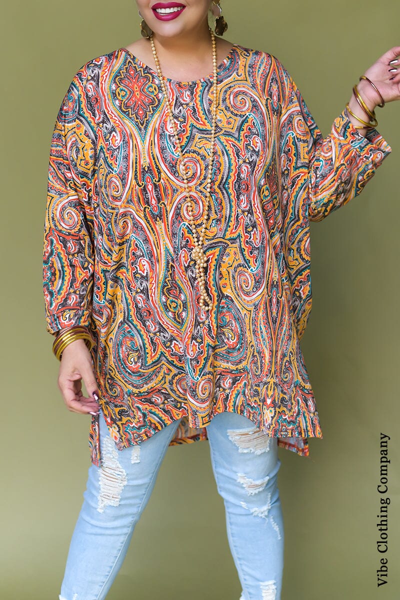 Fall is Here Oversized Tunic Top Tops SOL RHR 