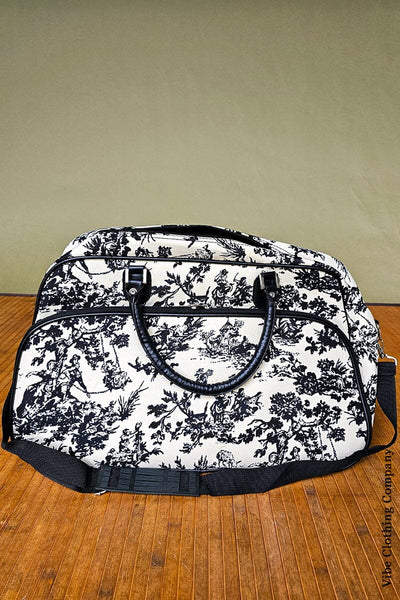 Take Me Anywhere Duffle Bags purse Luggage Unlimited Countryside Toile 