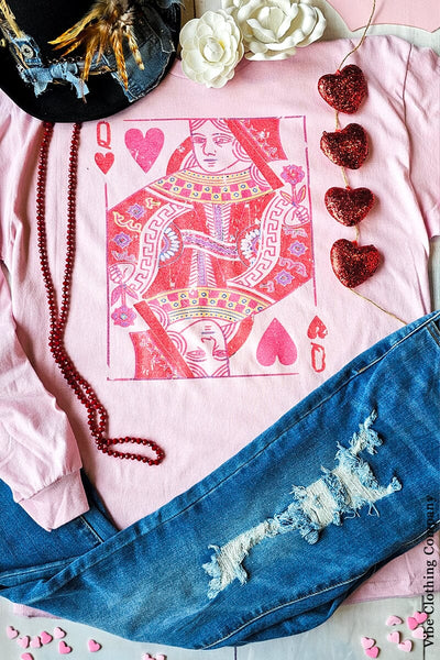 Queen of Valentine's Day Graphic Tee graphic tees VCC 