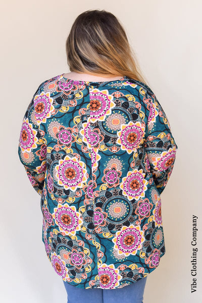 Decade of Color Tunic Top Tops curvy lovey 