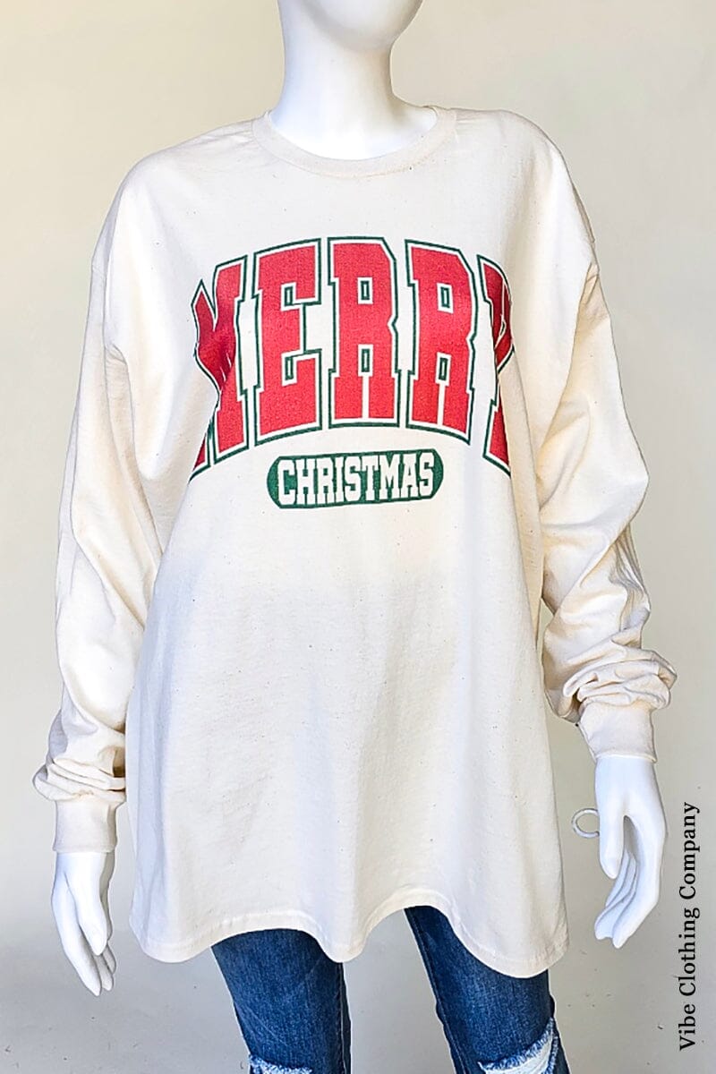 Merry Christmas University Tee graphic tees Lover Small 