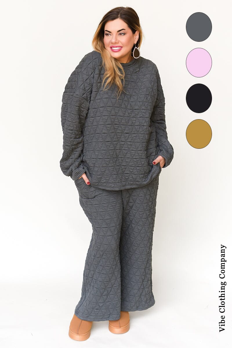 Quilted Slouchy Sets Loungewear Lover 