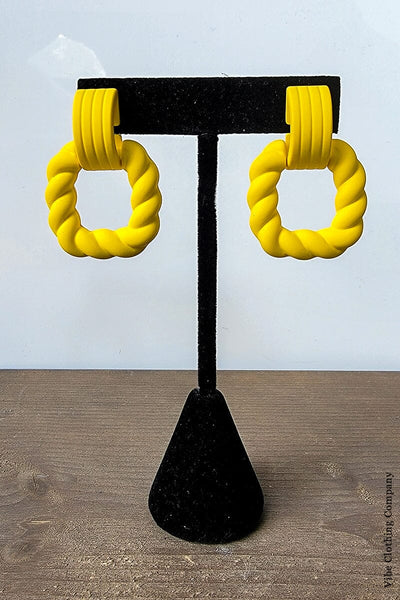 Nautical Knot Earrings earrings Miso Yellow 