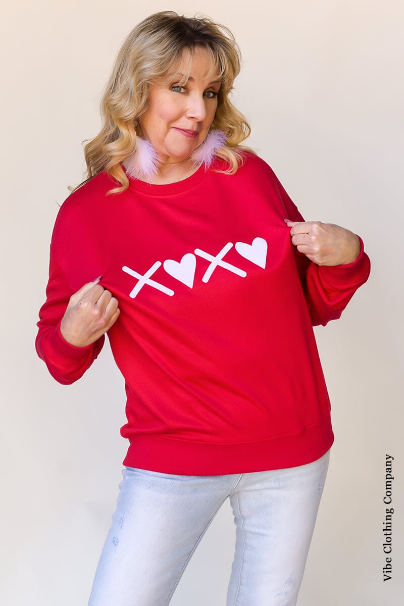 XOXO Puff Sweatshirt Tops Lover 