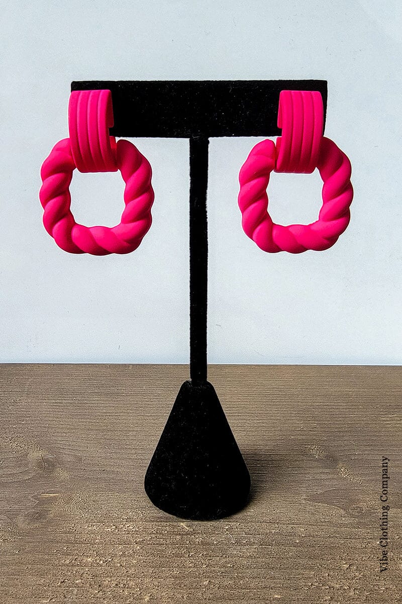 Nautical Knot Earrings earrings Miso Pink 