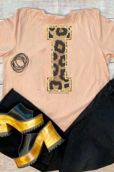 Initials A-M: Blush Graphic Tee, graphic tees VCC Small I 
