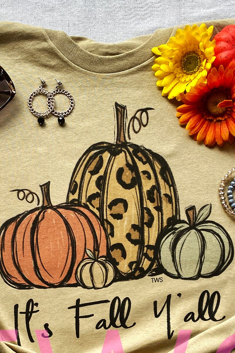 Fall Y'all Pumpkins Graphic Tee graphic tees VCC 