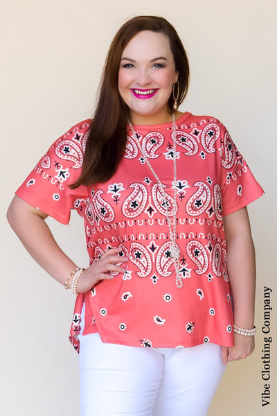 Corral in Coral Top Tops Lover 