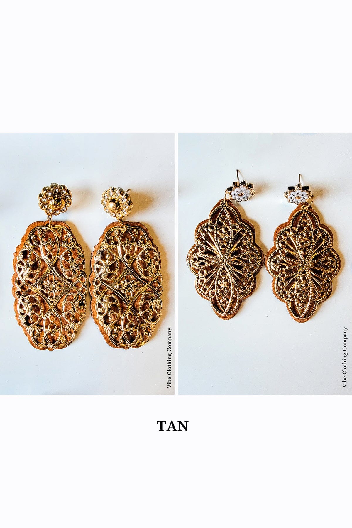 Balsa & Gold Earrings earrings Miso Tan 