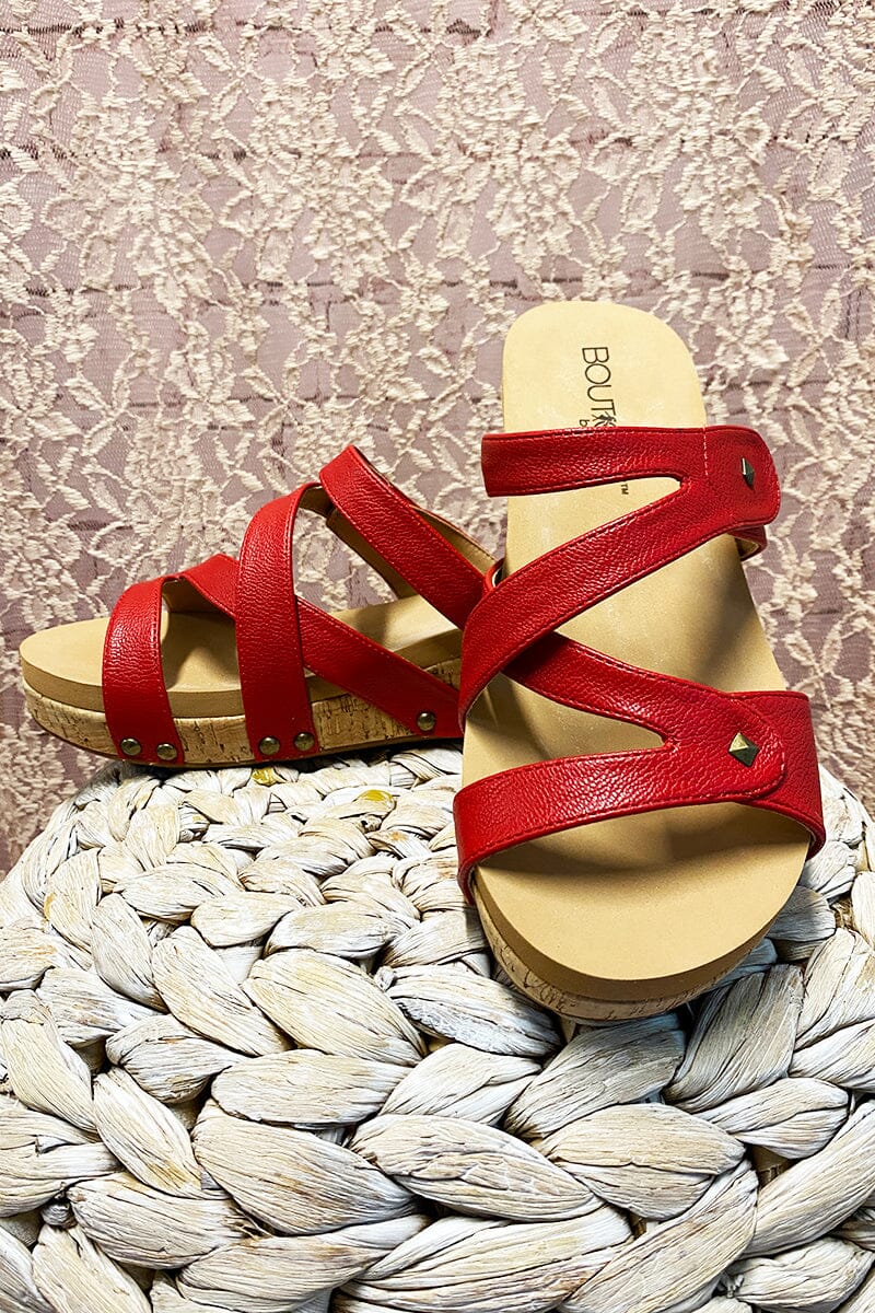 Wander Wedges - Red Shoes and Purses corkys 