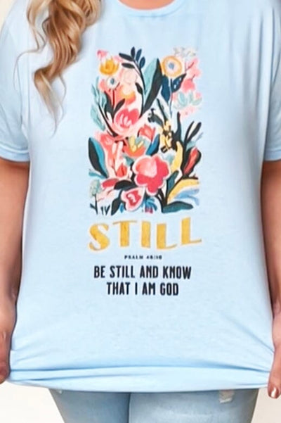 Be Still and Know Graphic Tee graphic tees vcc 