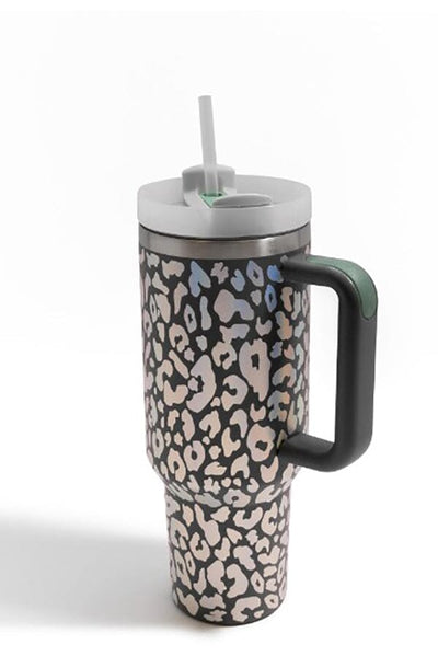 Holographic Leopard Tumblers Accessories Judson Charcoal 