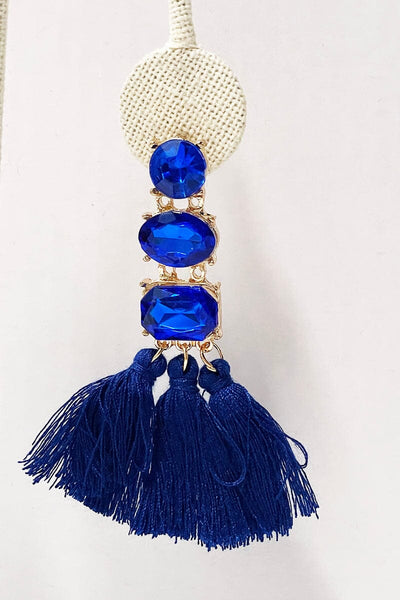 Brilliant Tassel Earrings Jewelry miso Royal 