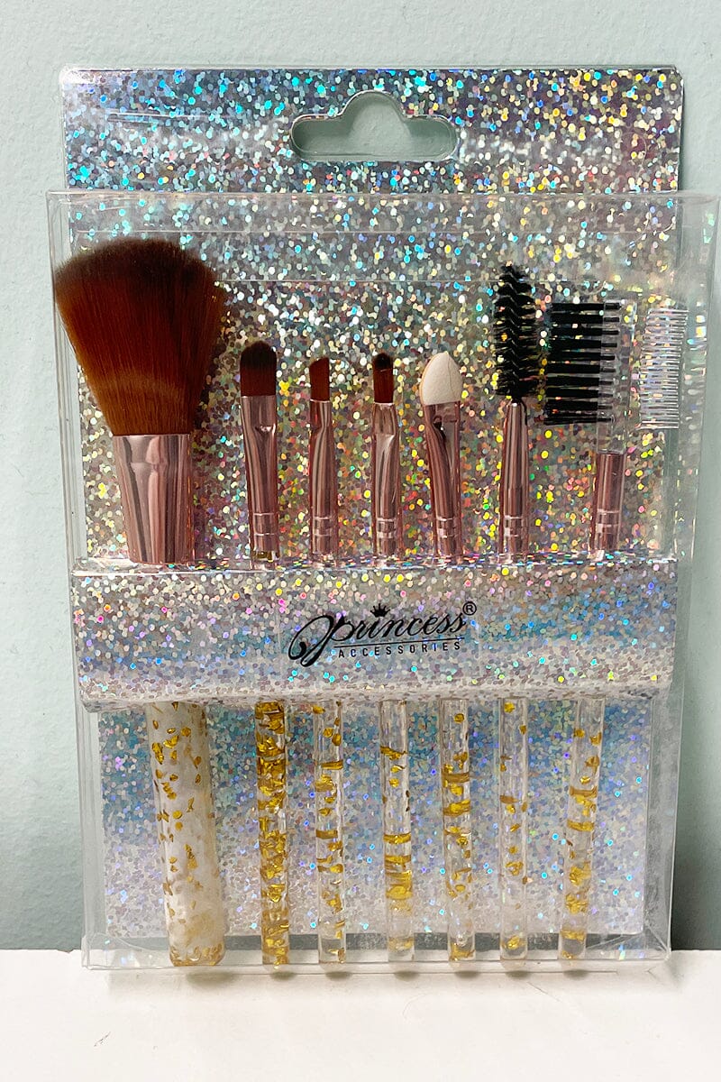 7 Piece Makeup Brush Set makeup Love and Repeat Gold 