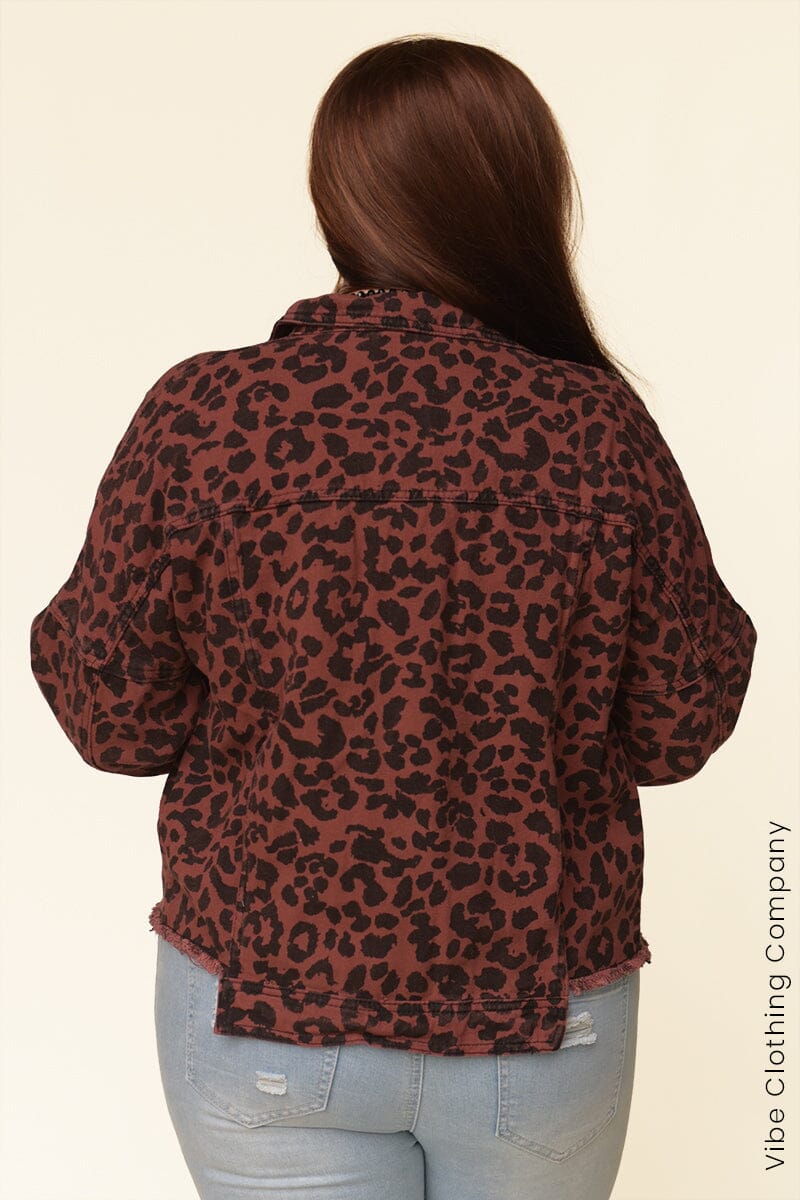 Leopard Denim Jacket Jacket Lover 