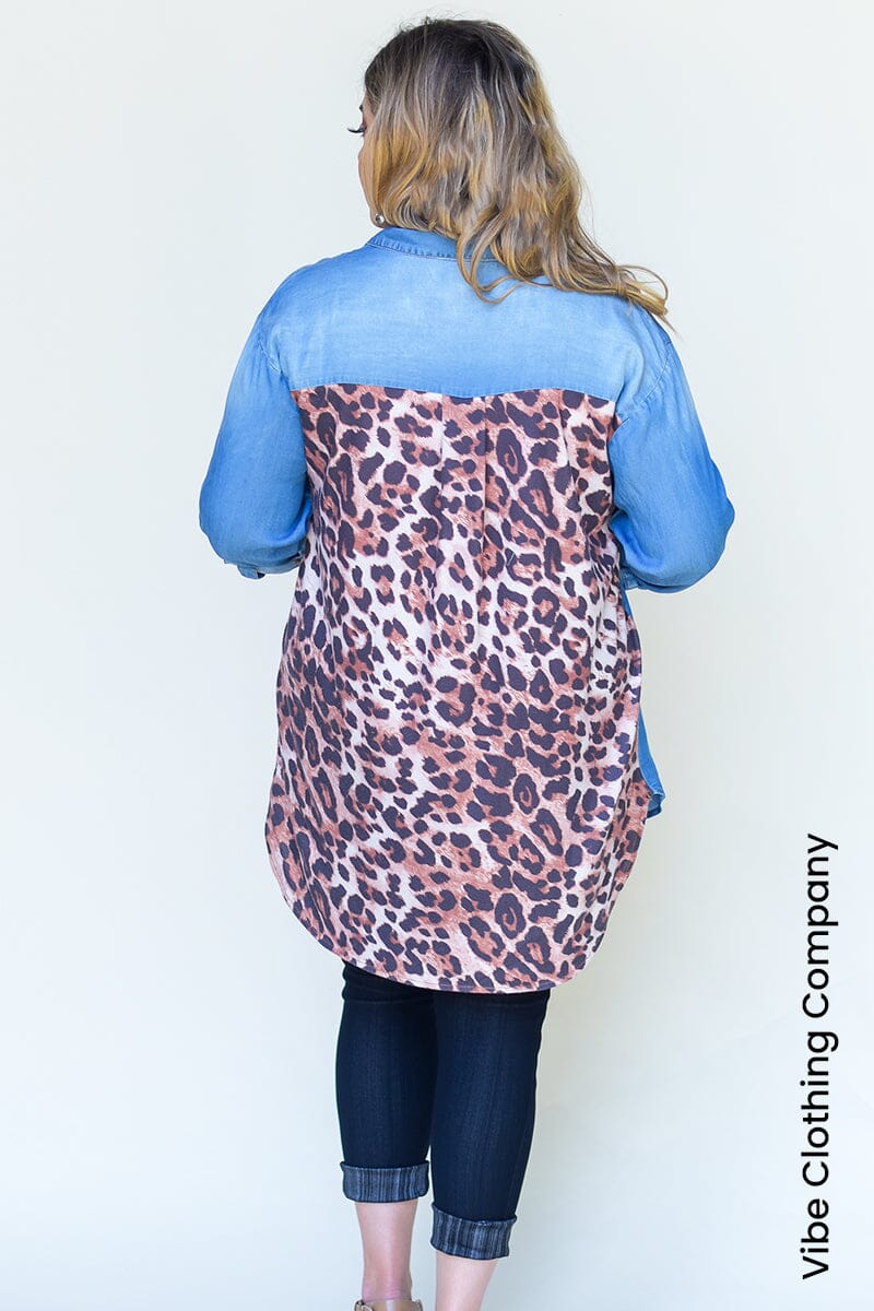 On the Prowl Chambray Shirt Tops SOL 