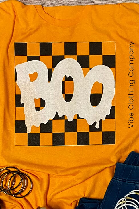 Checkerboard BOO Graphic Tee graphic tees VCC 