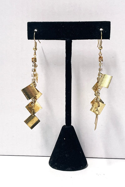 Squared Away Dangle Earrings Jewelry Kenny's Gold 