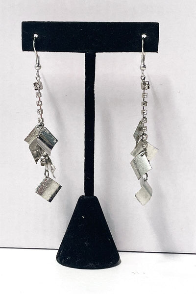 Squared Away Dangle Earrings Jewelry Kenny's Silver 