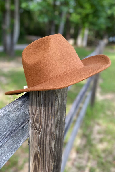 Cowboy Fedora Hats hat MYS Brown 