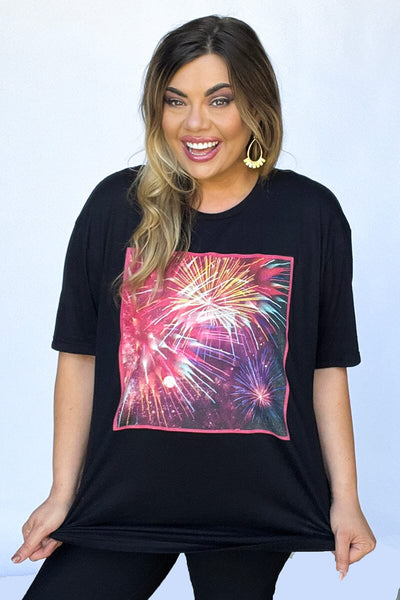Celebration Fireworks Graphic Tee graphic tee VCC 