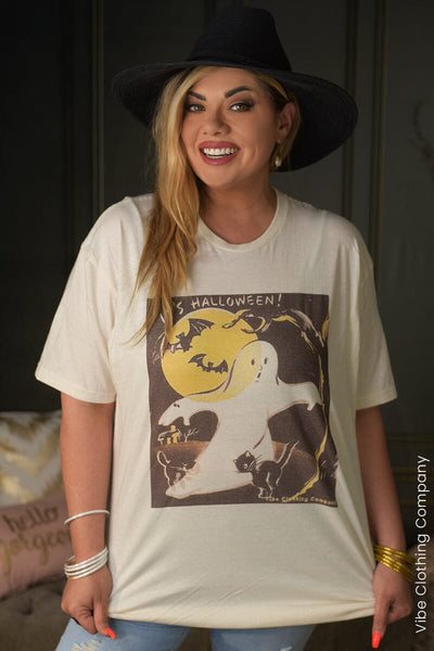 Ghost, Cats & Bats Graphic Tee graphic tees VCC 