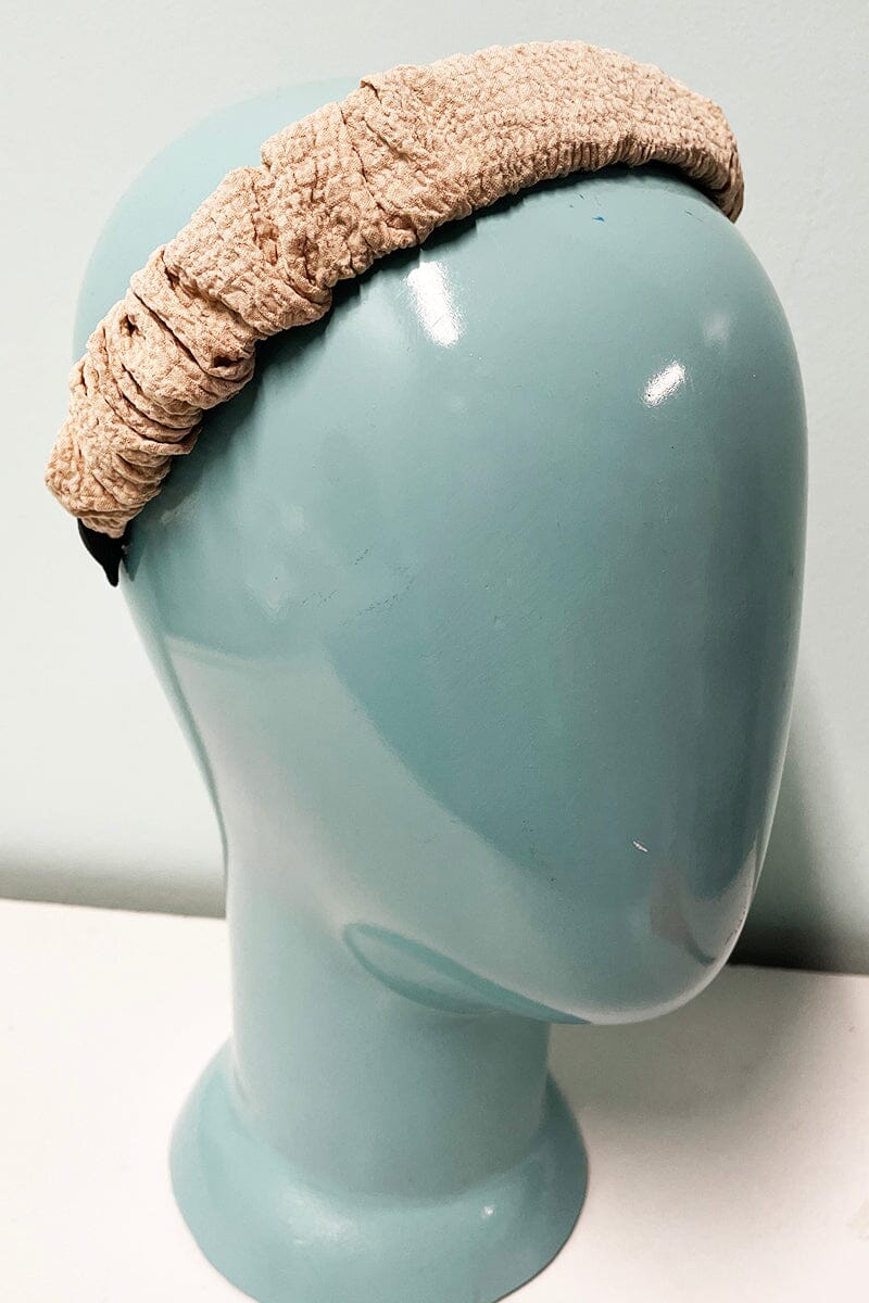 Scrunch Headbands accessories funteze Tan 