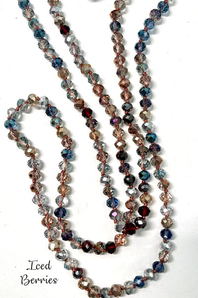 Wrap Necklaces 60" - All Colors jewelry ViVi Liam Jewelry Iced Berries 