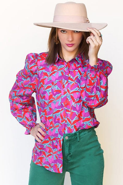 Jewels of the Nile Button Up Top Tops Lover 