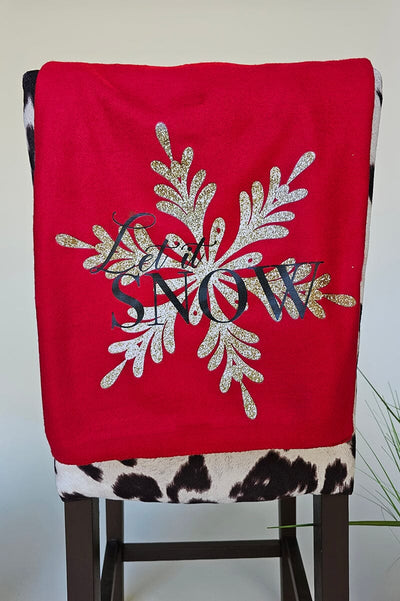 Door Buster Christmas Blankets gifts Arkwright LLC Let It Snow 