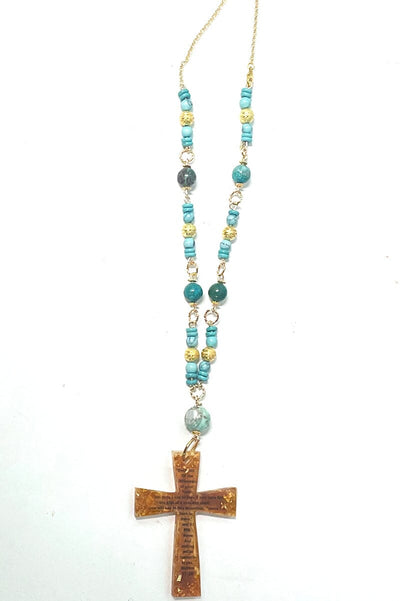 Mustard Seed Cross Necklaces Necklace CRB Jade 
