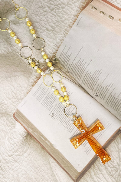 Mustard Seed Cross Necklaces Necklace Ella ruth Pearl 