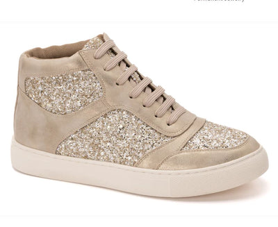 Notorious Sneakers - Gold Metallic Shoes and Purses Corkys 