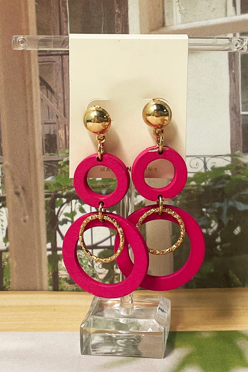 Obsessed Colorful Earings Jewelry miso Red 