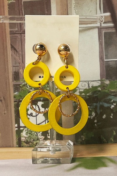 Obsessed Colorful Earings Jewelry miso Yellow 