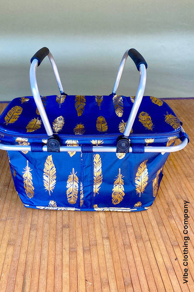 Insulated Big Picnic Bags purse Luggage Unlimited Feathers 