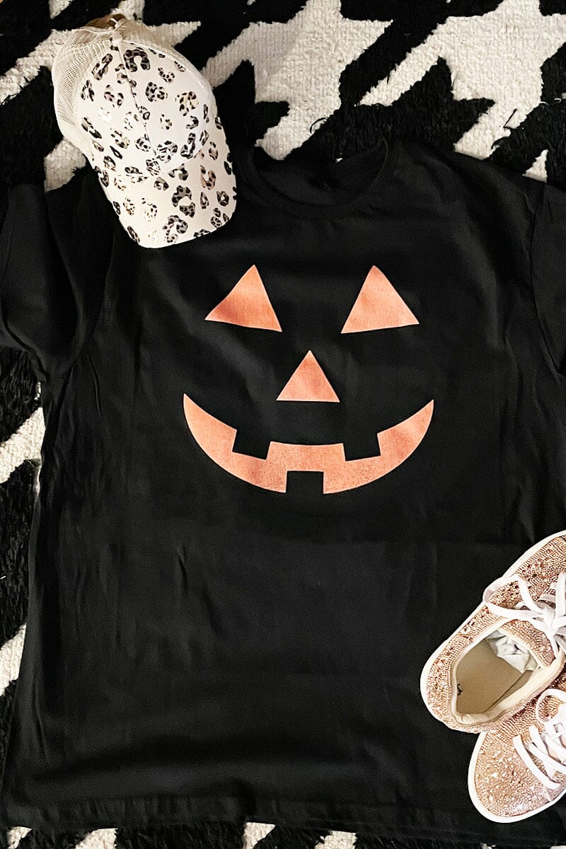 Pumpkin Face Graphic Tee graphic tees VCC 