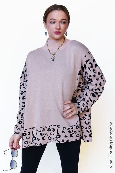 Purrfect Leopard Sweater Tops Lover 