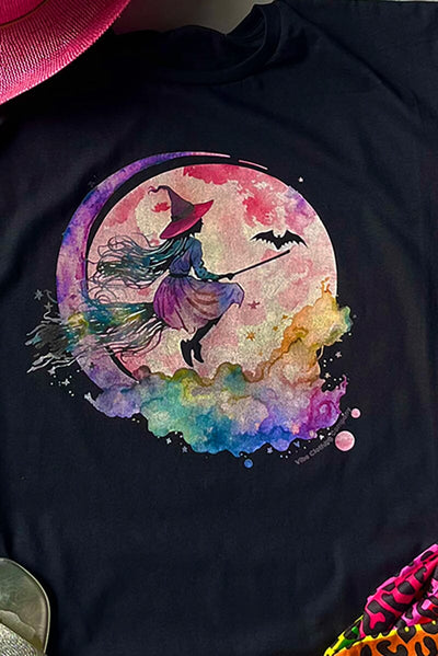 Watercolor Witch Graphic Tee graphic tees VCC 