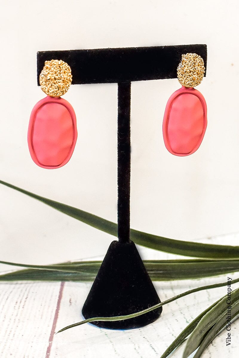 Matte Spring Earrings earrings Miso Coral 