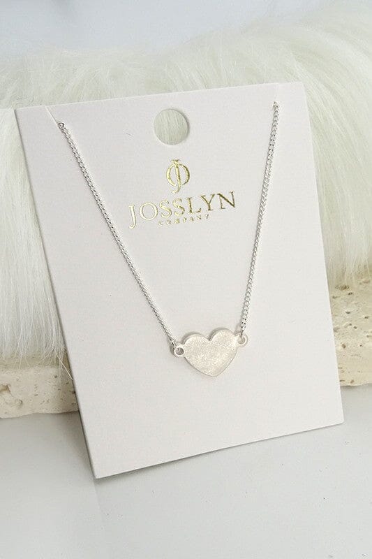 Matte Heart Necklaces Jewelry Wall to Wall 